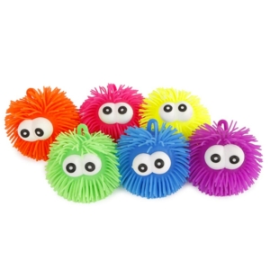 Pufferball mit Kulleraugen