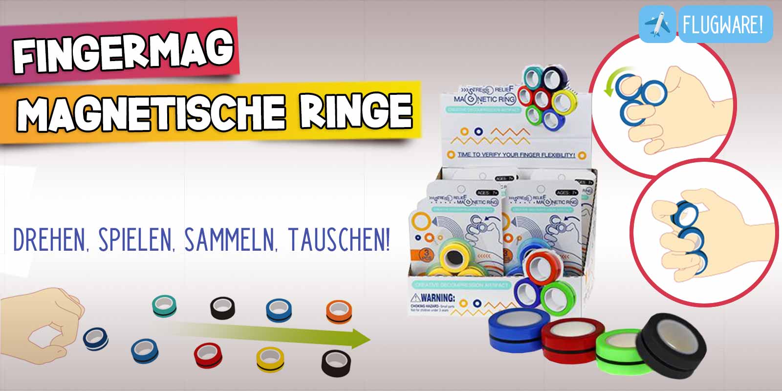 FingerMag Magnetische Fingerringe