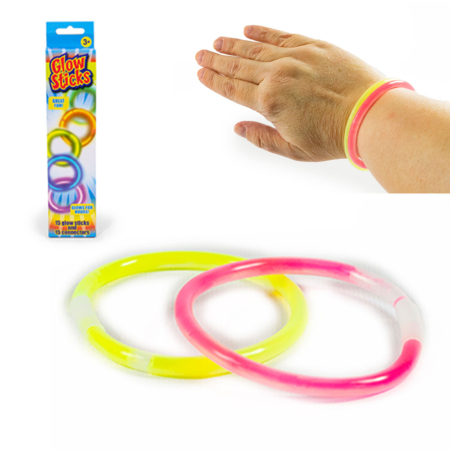 Glow Sticks, leuchtende Stäbe